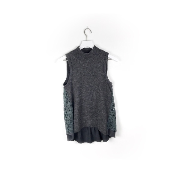 Final Sale Ella Mock Turtleneck Sleeveless Sweater - Picture 3 of 8